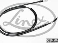 Cablu frana de mana Spate Dreapta 2010mm/1840mm tip frana: disc AUDI A4 B6 A4 B7 SEAT EXEO EXEO ST 1.6-3.2 11.00-05.13 LINEX LIN03.01.54