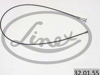 Cablu frana de mana Spate Dreapta 832mm tip frana: tambur OPEL CORSA C TIGRA 1.0-1.8 09.00-06.12 LINEX LIN32.01.55