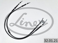 Cablu frana de mana Spate Dreapta/stanga 1253mm/1062mm/1253mm/1062mm tip frana: tambur OPEL ASTRA G ZAFIRA A 1.2-2.2 02.98-06.05 LINEX LIN32.01.21