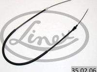 Cablu frana de mana Spate Dreapta/stanga 1420mm/1055mm NISSAN INTERSTAR OPEL MOVANO RENAULT MASTER II 1.9-3.0 d 07.98- LINEX LIN35.02.06