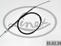 Cablu frana de mana Spate Dreapta/stanga 1545mm/1210mm NISSAN NV400 OPEL MOVANO B RENAULT MASTER III 2.3D 02.10- LINEX LIN35.02.39