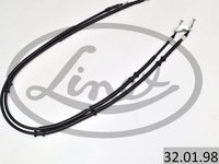 Cablu frana de mana Spate Dreapta/stanga 1587mm/1400mm/1587mm/1400mm tip frana: disc OPEL ASTRA G ASTRA G CLASSIC 1.2-2.2D 02.98-12.09 LINEX LIN32.01.98