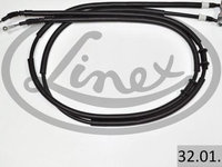 Cablu frana de mana Spate Dreapta/stanga 1647mm/1462mm/1665mm/1478mm tip frana: disc OPEL ASTRA H ASTRA H GTC 1.2-2.0 01.04-05.14 LINEX LIN32.01.99