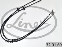 Cablu frana de mana Spate Dreapta/stanga 1680mm/1495mm/1495mm tip frana: disc OPEL ZAFIRA A 1.6-2.2D 04.99-06.05 LINEX LIN32.01.69