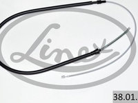 Cablu frana de mana Spate Dreapta/stanga 1709mm/907mm SEAT TOLEDO IV SKODA RAPID 1.0-1.6 d 07.12- LINEX LIN38.01.20