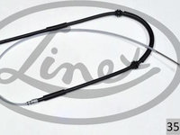 Cablu frana de mana Spate Dreapta/stanga 1760mm/920mm RENAULT KANGOO BE BOP KANGOO EXPRESS KANGOO II 1.2-1.6ALK 02.08- LINEX LIN35.02.38