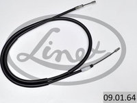 Cablu frana de mana Spate stanga 1860mm/1645mm tip frana: disc CITROEN XSARA PICASSO 1.6-2.0 d 12.99-06.12 LINEX LIN09.01.64