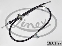 Cablu frana de mana stanga 1715mm/1518mm HYUNDAI ELANTRA IV I30 1.4-2.0 d 06.06-11.11 LINEX LIN18.01.27