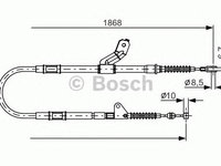 Cablu frana de mana TOYOTA AVENSIS 2 (T22) BOSCH 1987482158