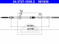 Cablu frana de mana TOYOTA AVENSIS limuzina (T25) (2003 - 2008) ATE 24.3727-1930.2