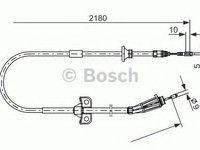 Cablu frana de mana VOLVO XC90 I (2002 - 2016) Bosch 1 987 477 248