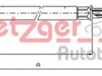 Cablu frana de mana VW GOLF 5 (1K1) (2003 - 2009) METZGER 10.7509