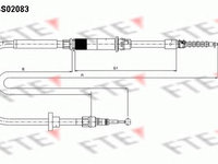 Cablu frana de mana VW PASSAT (B5) FTE FBS02083