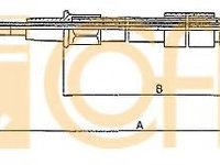 Cablu frana de mana VW VENTO (1H2) (1991 - 1998) COFLE 10.7402