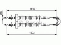 Cablu frana de parcare 1 987 477 527 BOSCH pentru Opel Astra