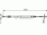 Cablu frana de parcare 1 987 477 954 BOSCH pentru CitroEn C8 Fiat Ulysse Peugeot 807