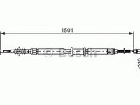 Cablu frana de parcare 1 987 477 969 BOSCH pentru Fiat Albea Fiat Siena Fiat Palio Fiat Petra