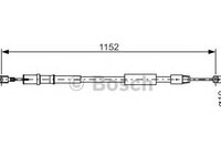 Cablu frana de parcare 1 987 482 025 BOSCH pentru Mercedes-benz Vito Mercedes-benz Viano