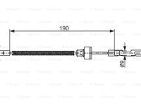 Cablu frana de parcare 1 987 482 561 BOSCH