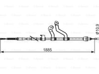 Cablu frana de parcare 1 987 482 573 BOSCH pentru Hyundai I30