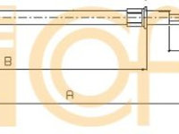 Cablu frana de parcare 10 4153 COFLE pentru Bmw Seria 5