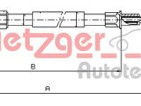 Cablu frana de parcare 10 7518 METZGER pentru Audi A3 Vw Golf Vw Rabbit Seat Altea Skoda Octavia Seat Leon Vw Jetta