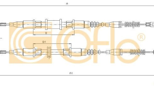 Cablu frana de parcare 11 585 COFLE pentru Op