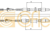 Cablu frana de parcare 11 5854 COFLE pentru Opel Kadett Daewoo Cielo Daewoo Nexia Nissan Navara Nissan Pick