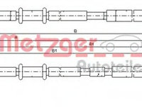 Cablu frana de parcare 11 5953 METZGER