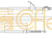 Cablu frana de parcare 17 2282 COFLE pentru Mitsubishi Coltrodeo Mitsubishi L Mitsubishi Strada Mitsubishi Triton