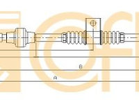 Cablu frana de parcare 17 2298 COFLE pentru Mitsubishi Galant Mitsubishi Lancer