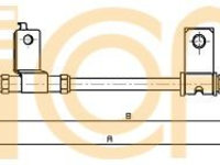 Cablu frana de parcare 17 3504A COFLE pentru Chevrolet Aveo Chevrolet Kalos