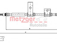 Cablu frana de parcare 17 5014 METZGER