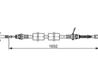 Cablu frana de parcare 1987482925 BOSCH