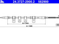 Cablu frana de parcare 24 3727-2900 2 ATE pentru Daewoo Lanos Chevrolet Lanos