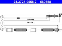 Cablu, frana de parcare ATE 24.3727-0558.2