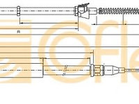 Cablu, frana de parcare AUDI A2 (8Z0) (2000 - 2005) COFLE 10.7515 piesa NOUA