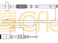 Cablu, frana de parcare AUDI A4 (8E2, B6) (2000 - 2004) COFLE 10.7531 piesa NOUA