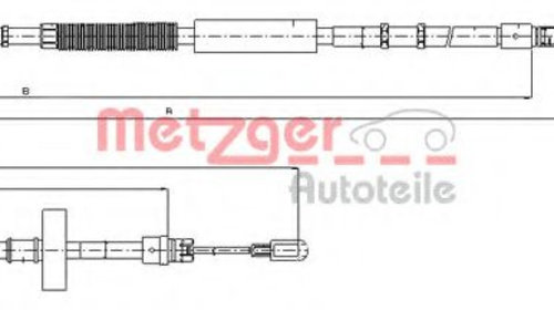 Cablu, frana de parcare AUDI A4 (8E2, B6) (20