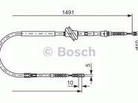 Cablu frana de parcare AUDI A6 (4A, C4) - OEM - MAXGEAR: 32-0197 - W02110507 - LIVRARE DIN STOC in 24 ore!!!