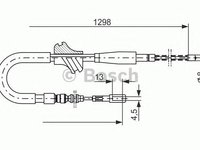 Cablu frana de parcare AUDI COUPE (89, 8B) - Cod intern: W20135803 - LIVRARE DIN STOC in 24 ore!!!