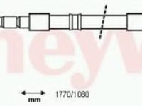 Cablu, frana de parcare BMW 3 Compact (E36), BMW 3 limuzina (E36), BMW 3 cupe (E36) - BENDIX 432010B