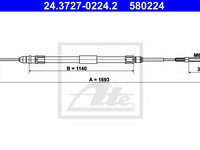 Cablu, frana de parcare BMW 3 (E46) (1998 - 2005) ATE 24.3727-0224.2