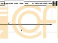 Cablu, frana de parcare BMW Seria 3 Cupe (E46) (1999 - 2006) COFLE 10.4136 piesa NOUA