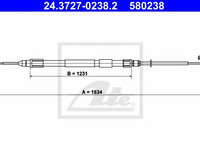 Cablu, frana de parcare BMW X3 (E83) (2004 - 2011) ATE 24.3727-0238.2