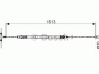 Cablu, frana de parcare BMW X3 (E83) - BOSCH 1 987 477 987