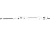 Cablu, frana de parcare BMW X5 (E53) - TOPRAN 501 100