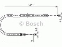 Cablu, frana de parcare - BOSCH 1 987 477 963