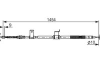 Cablu, frana de parcare BOSCH 1 987 482 294