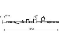 Cablu, frana de parcare BOSCH 1 987 482 911